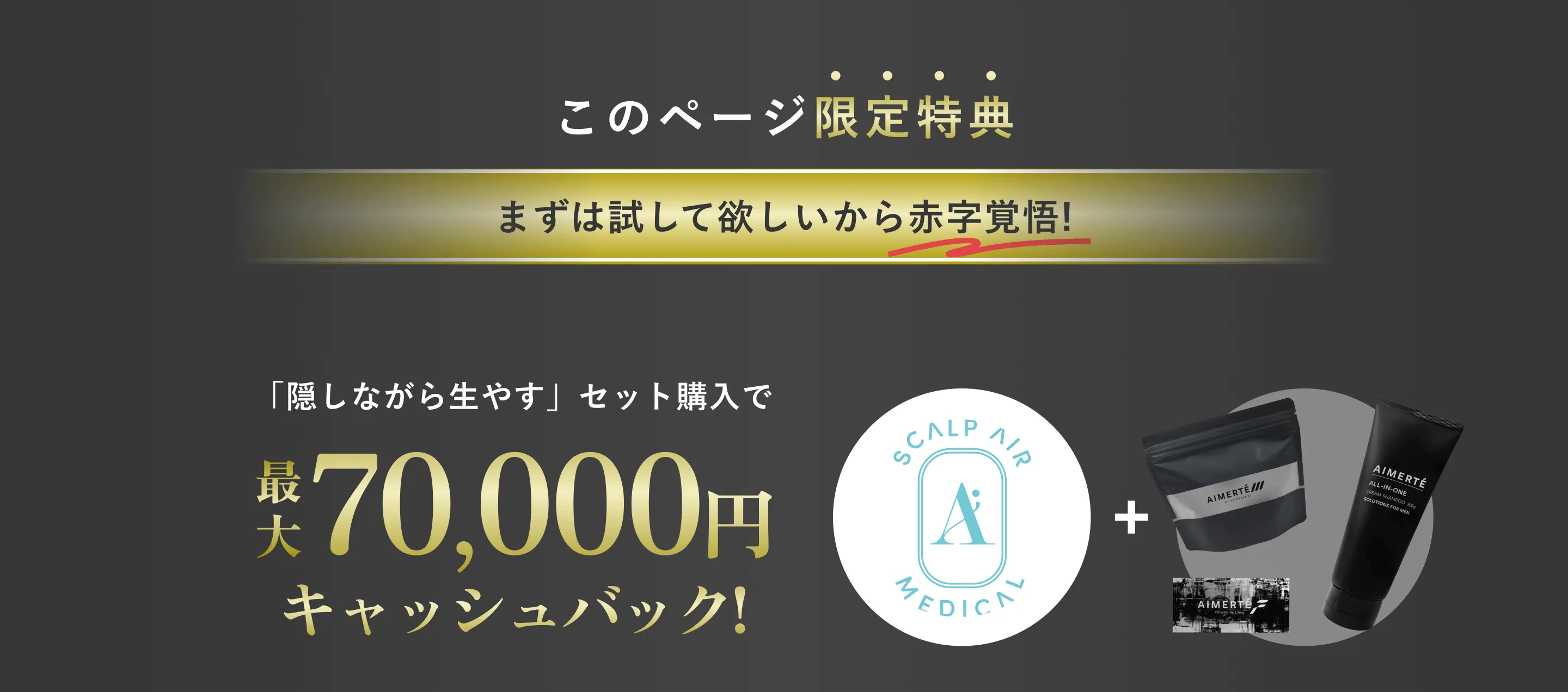 さらに業界初！たった１日で薄毛を隠せる日本初の頭皮アートメイクもご提供可能！内服の効果が出始める半年くらいの期間、薄毛を自然に隠す事が可能です。